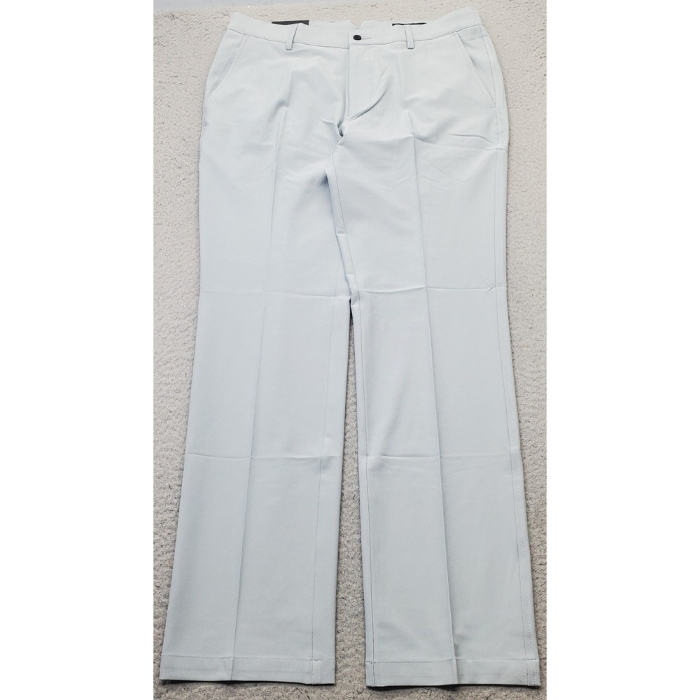 Dunning Golf Chino Pants Mens 33/32 Gray Performance Stretch Quick Dry D7S13P067